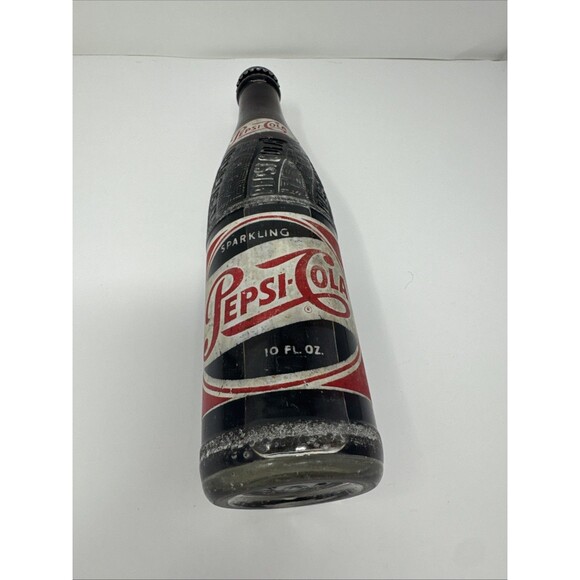 1950s Pepsi Cola Full Bottle Sparkling 10 oz. Franchised Bottler Huntsville AL - Picture 7 of 7